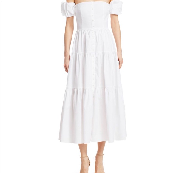 Off Shoulder White Summer Dress - Picture 13 of 13